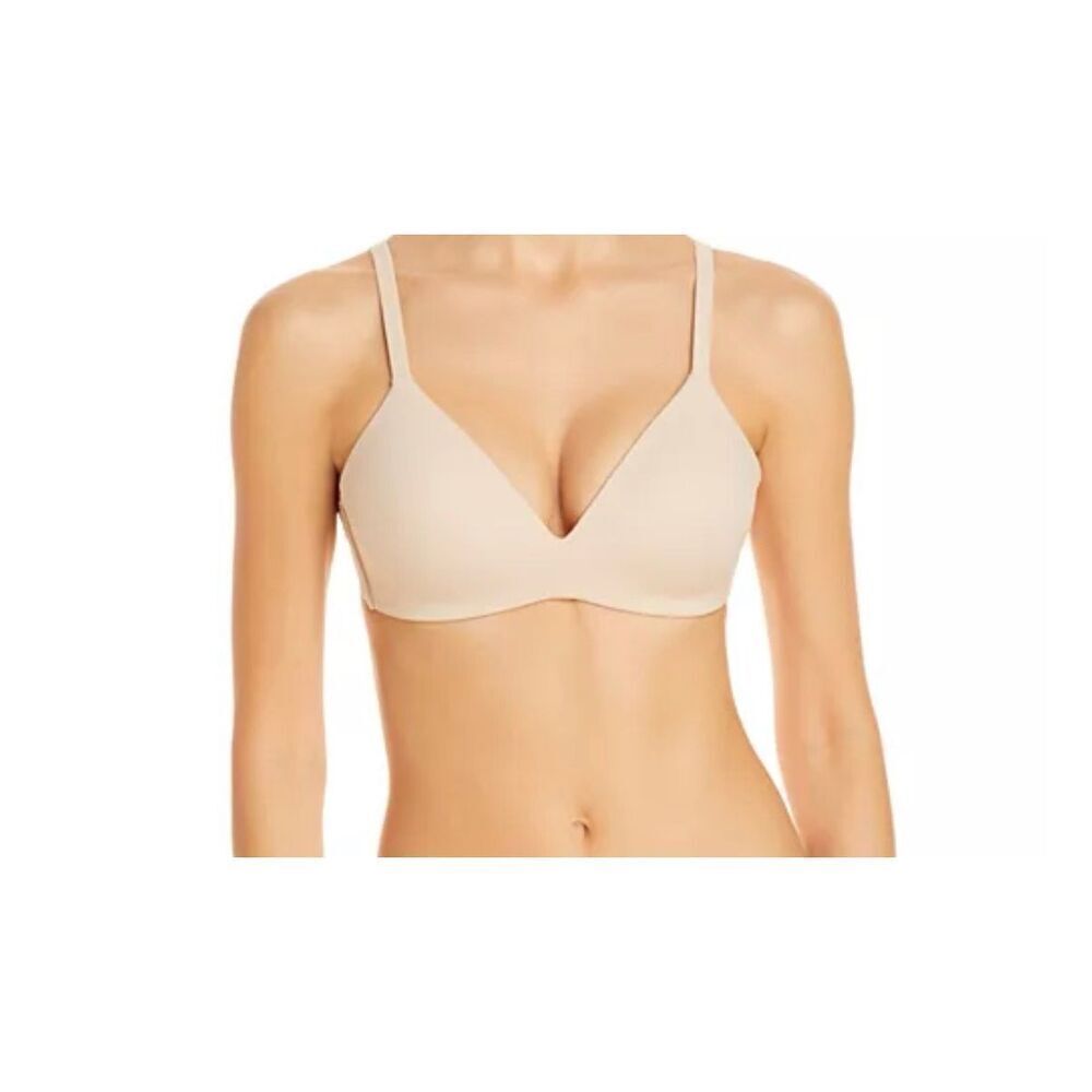 Wacoal How Perfect Contour Wireless tan bra size 34DD 852189